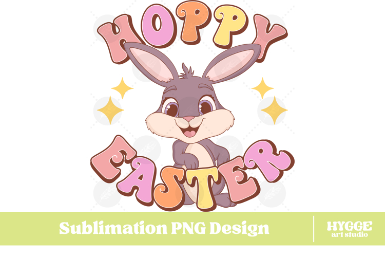 Easter Bunny Sublimation PNG Chick Farm Hip Hop Spring Joy