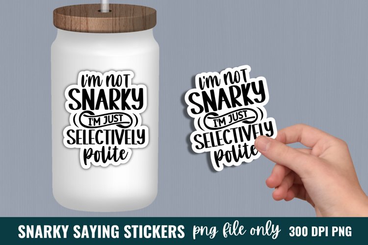 Sarcastic Quotes Sticker, Funny Sticker example image 1