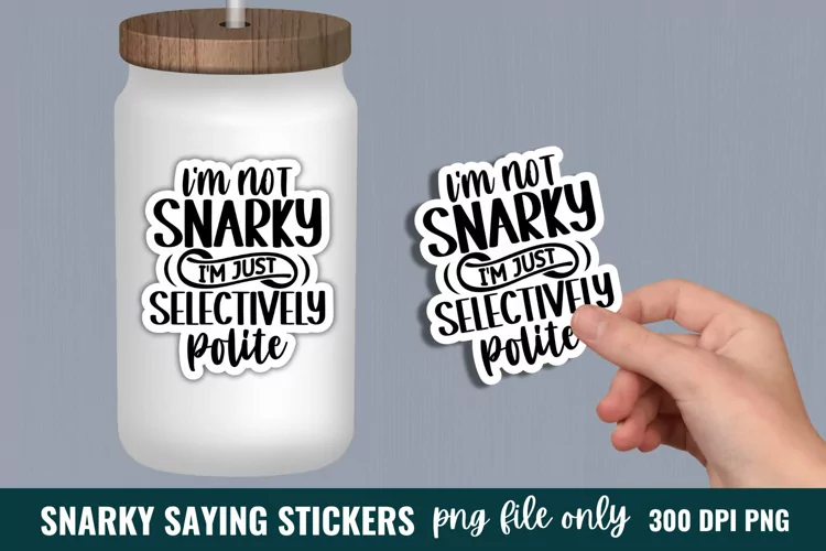 Sarcastic Quotes Sticker, Funny Sticker
