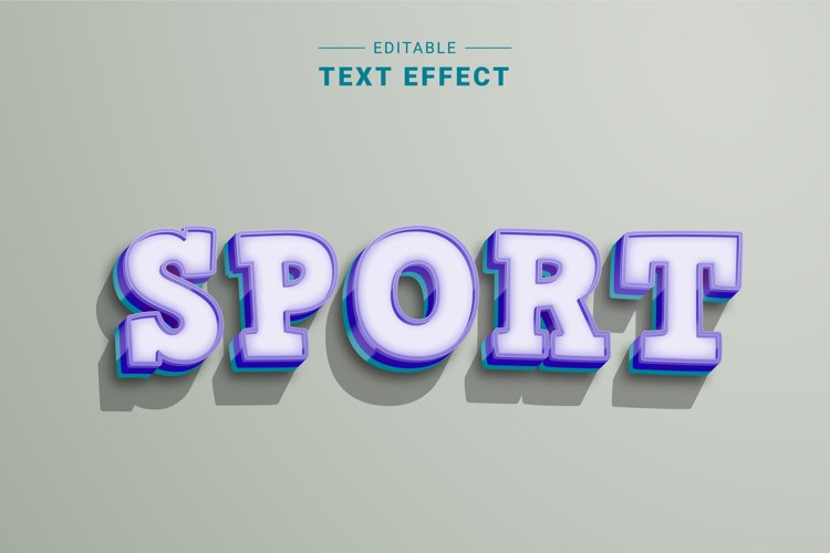 Editable Text Effect for Illustrator. Vector Graphic styles