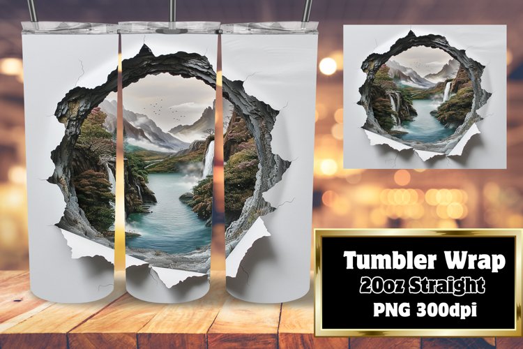 Urban Oasis 3D Tumbler Design - Sublimation
