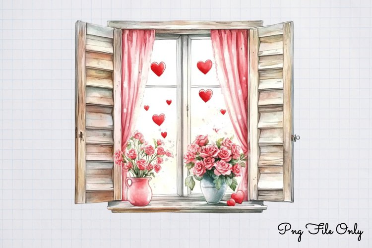 Farmhouse Love Valentine Clipart PNG