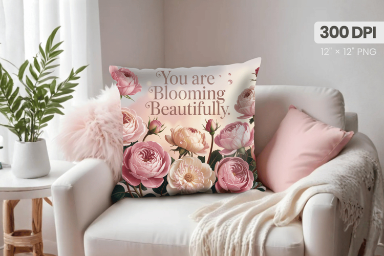 Inspirational Quotes Pillow PNG Motivational PNG Sublimation