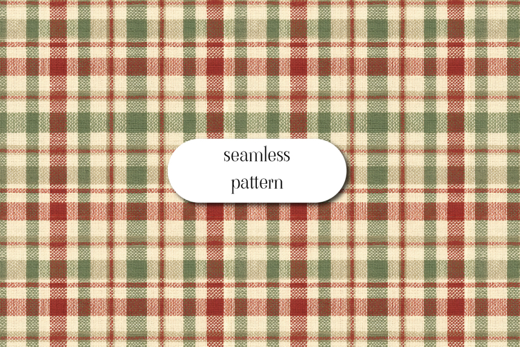 Christmas Plaid Pattern | Seamless Tartan Digital Paper