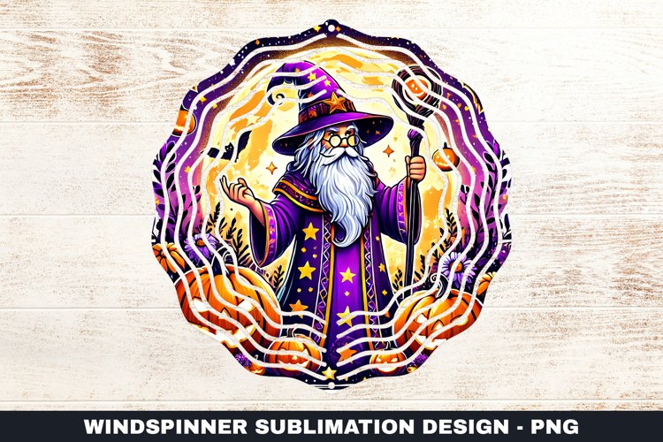 Halloween Wind Spinner Sublimation Design