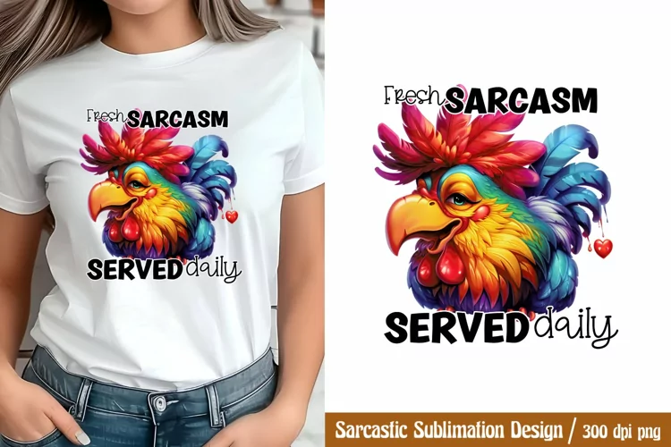 Funny Sarcastic Sublimation, Fresh sarcasm served daily PNG