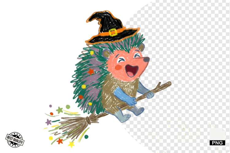 Halloween Hedgehog Clipart