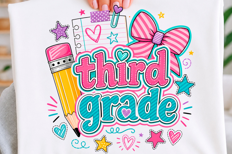 Third Grade Striped Back to School Shirt