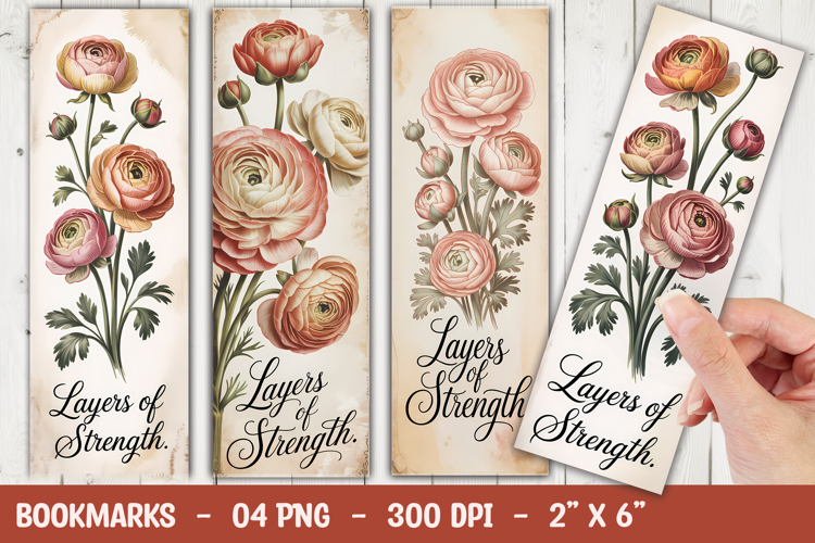 Soft Rose Bookmark Sublimation