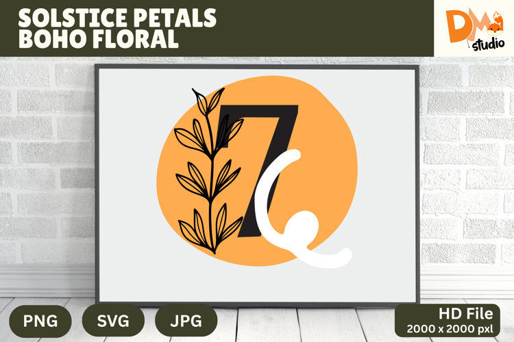 Floral Monogram Letter Svg Image 2