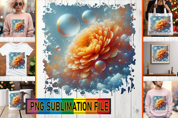 Joyful Tote Bag Art Ideas PNG, 3D Flower