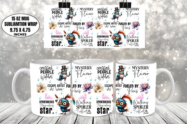 Funny Mug Wrap Sublimation, Funny Mug Wrap