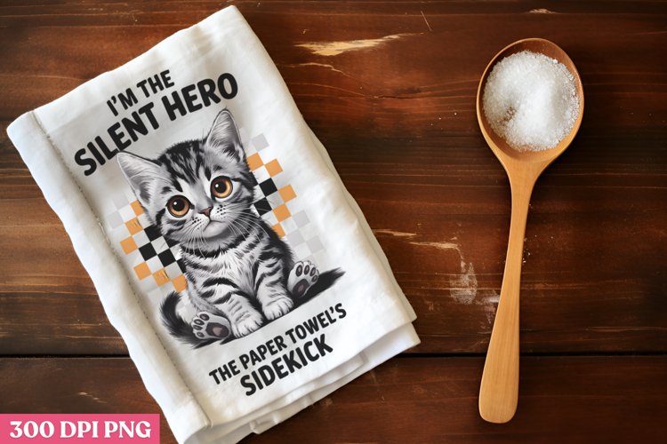 Im the silent hero, the paper towels PNG, Funny Kitchen