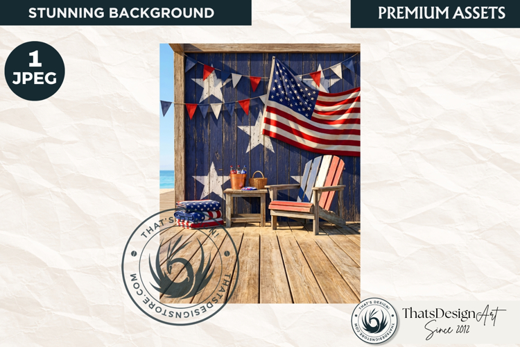 Patriotic Americana Backdrops - 4th of july backgrounds