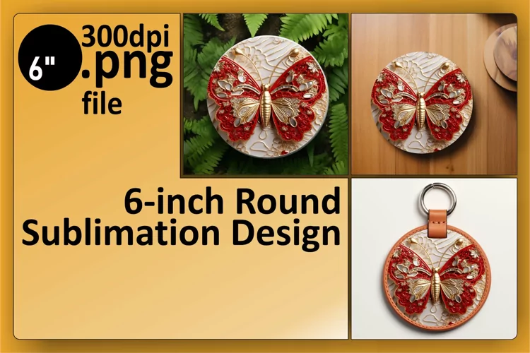 Glossy 3D Butterfly Beauty: Keychain Delights