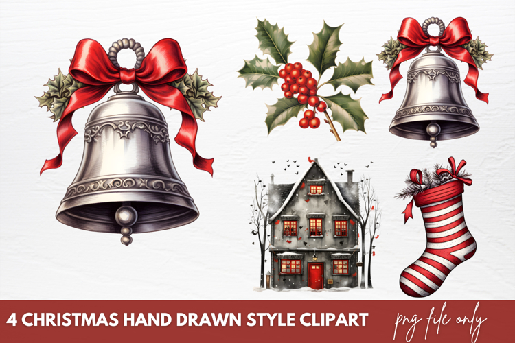 Christmas Watercolor Clipart Image 4