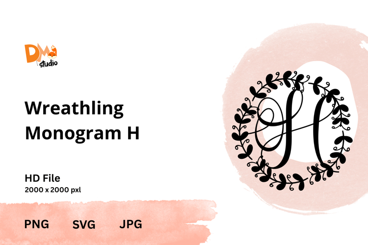 Wreath Monogram SVGs Image 15