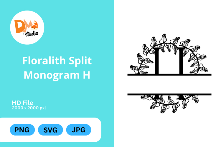 Floral Monogram Letter Svg Image 22
