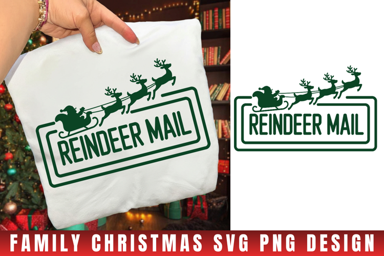 Reindeer Mail Svg | Christmas svg | Svg cut file