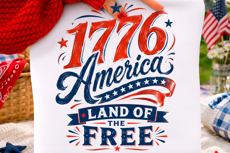 4th of July PNG t-shirt design PNG