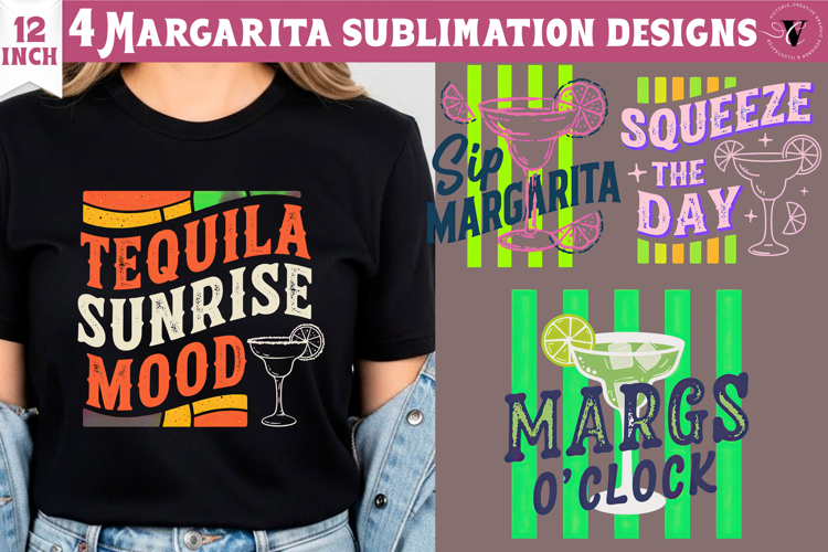 4 Summer Sublimation Clipart | Margarita PNG