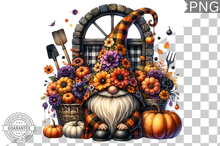 Halloween Kitchen Gnome Sublimation - Clipart PNG Design example image 1