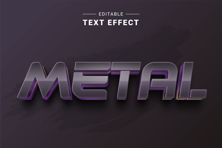 Editable Text Effect for Illustrator. Vector Graphic styles example image 1