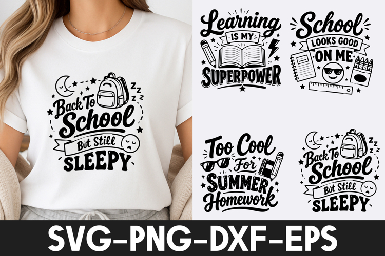 Funny Back To School Quotes T Shirt Design SVG PNG