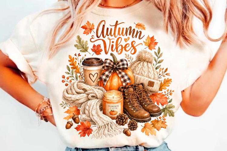 Fall T-shirt design PNG Thanksgiving quotes PNG