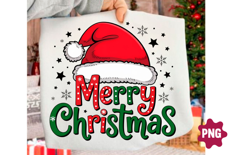 Merry Christmas Sublimation Png Design