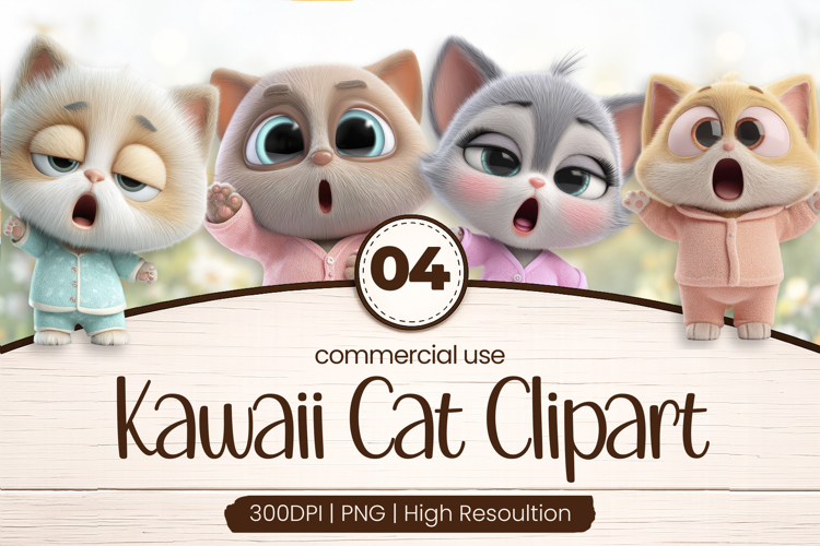 Sleepy Cat Clipart Image 10