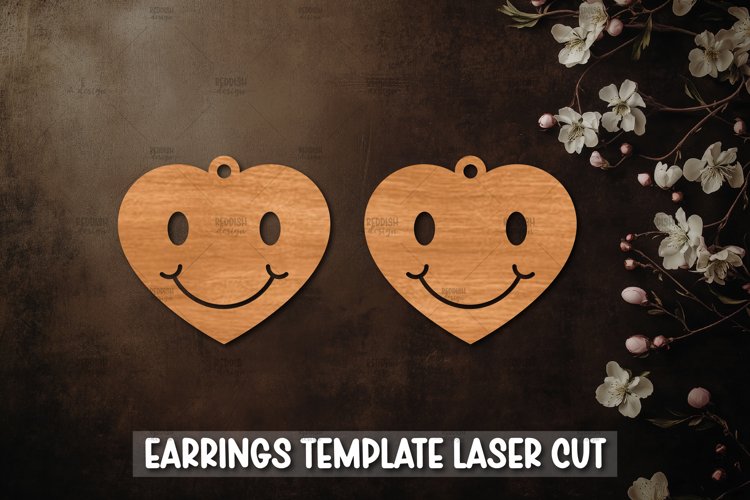 Heart Earrings Svg Image 13