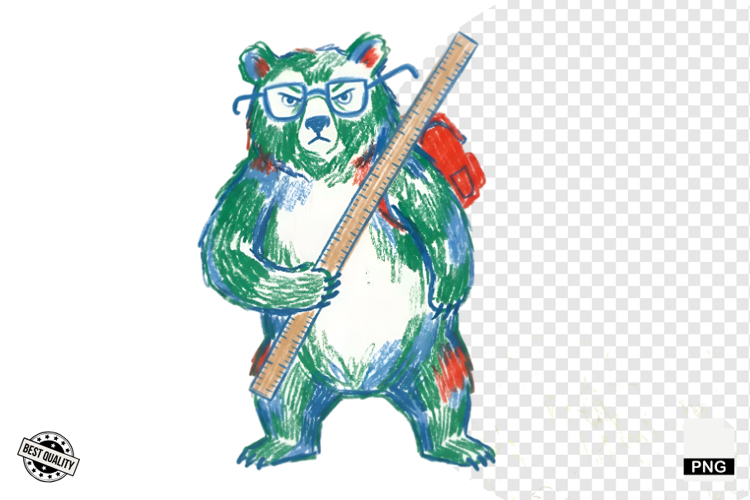Back To School Teddy Bear Clipart
