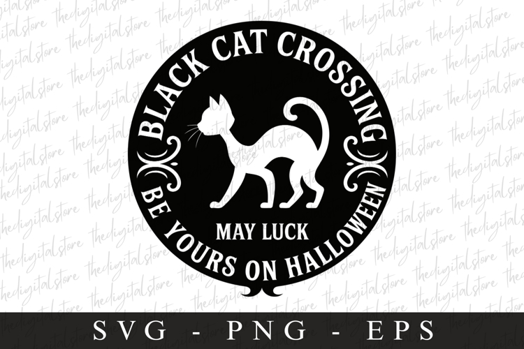 Halloween Black Cat Svg Image 10