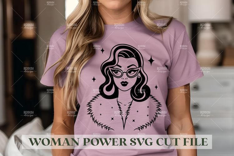 Woman Power SVG Design | Feminist SVG for Cricut Silhouette