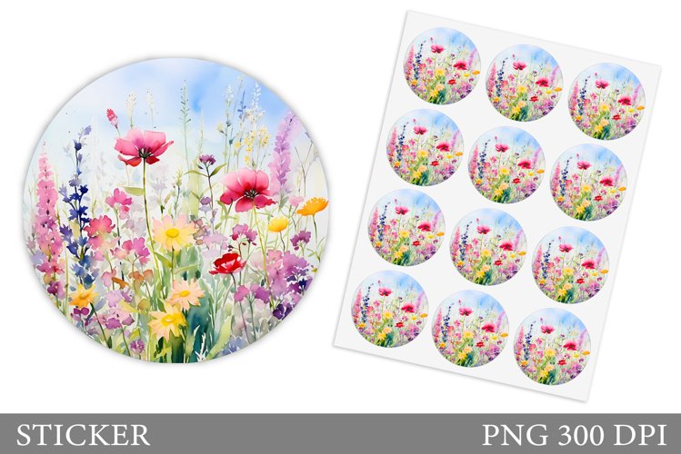 Watercolor Flowers Image 10