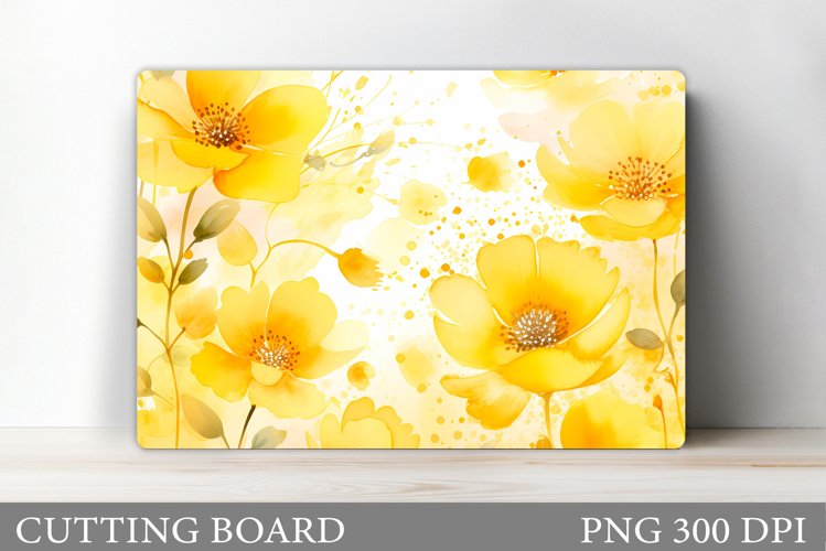 Flowers Cutting Board. Flowers Kitchen Cutting Board example image 1