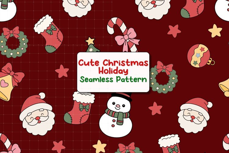 Santa Christmas pattern example image 1