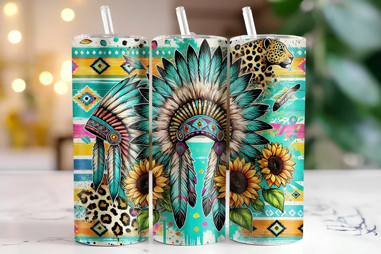 Traditional Headband Tumbler Wrap | Sublimation | Tumblers