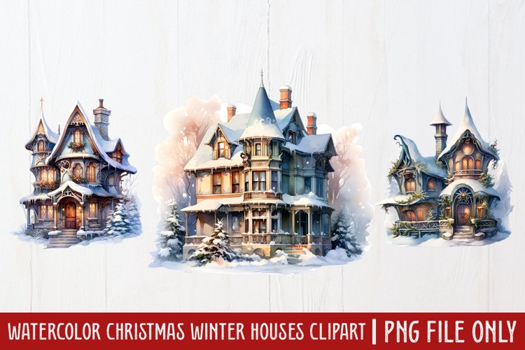 Winter Watercolor Clipart Image 8