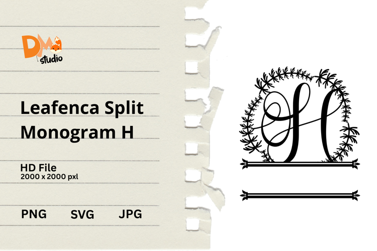 Floral Monogram Letter Svg Image 16