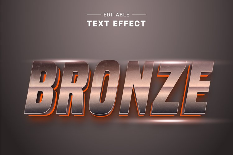Editable Text Effect for Illustrator. Vector Graphic styles