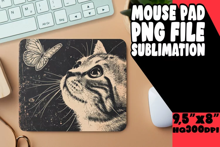 Delightful Cat Sublimation Pad
