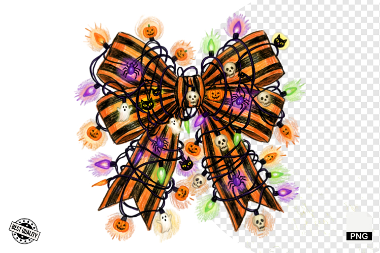 Halloween Bows & Lights Clipart