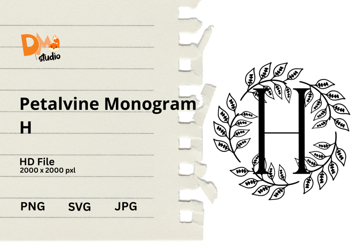 Floral Monogram Letter Svg Image 16