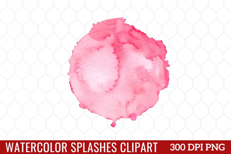Watercolor Splash Clipart sublimation example image 1