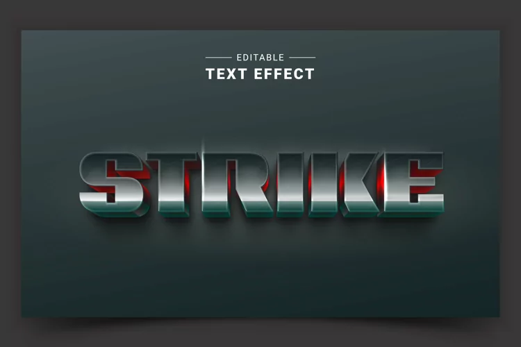 Editable Text Effect for Illustrator. Vector Graphic styles