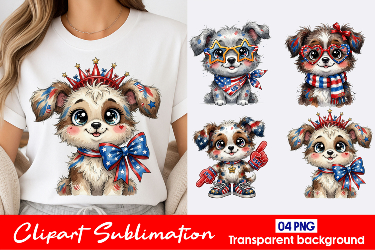 Liberty Puppy Clipart PNG