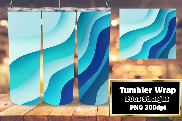 Stunning Gradient Pattern Tumbler Wrap Sublimation 20oz