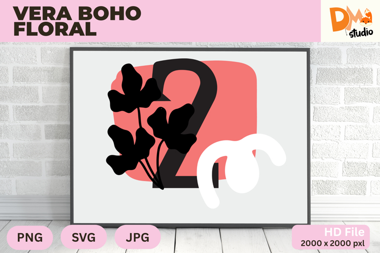 Boho Floral Svg Image 15